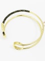 thumb Double Layer Hollow Round Shaped Wrap Bangle 0