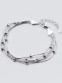 thumb All-match Multi-layer Design Tiny Beads S925 Silver Bracelet 2