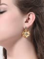 thumb Beautiful Flower-shape Luxury Women Drop Earrings 1