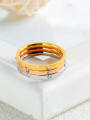 thumb Stainless Steel With Classic tricolor gold Rings 1