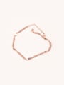 thumb Rose Gold Plated Titanium Anklet 0