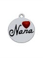 thumb Stainless Steel With Simplistic Round With nana words Charms 0