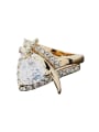 thumb Personalized Two-in-one White Zirconias Copper Ring 0