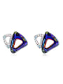 thumb Shiny austrian Crystals Alloy Stud Earrings 1