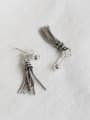 thumb Sterling silver beads retro tassels earrings 0