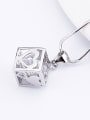 thumb Hollow Cube LOVE Zircon Pendant 1