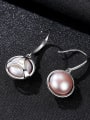 thumb Sterling  Silver Natural Freshwater Pearl Earrings 2