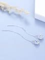 thumb Temperament Round Shaped Line Earrings 2