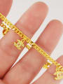 thumb Elegant 24K Gold Plated Letter X Shaped Zircon Bracelet 1