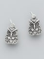 thumb 925 Sterling Silver With Antique Silver Plated Cute Owl Charms 1