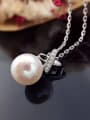 thumb Freshwater Pearl X-shaped Necklace 1