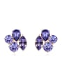 thumb Personalized Geometrical austrian Crystals Alloy Stud Earrings 1