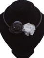 thumb Fashion Lace Cloth Flowers Alloy Necklace 2
