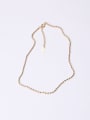 thumb Titanium With Gold Plated Simplistic Beads Charm Necklaces 0