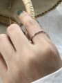 thumb Sterling Silver Antique twist free size ring 1