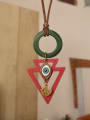 thumb Vintage Style Wooden Triangle Shaped Necklace 1