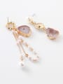 thumb Alloy With Rose Gold Plated Hip Hop Irregular Drop Earrings 1