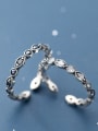 thumb 925 Sterling Silver With  Cubic Zirconia Vintage Water Drop  Free Size  Rings 1