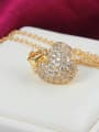 thumb Noble 18K Gold Plated Heart Shaped Zircon Necklace 1