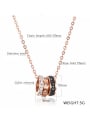 thumb Stainless Steel With Rose Gold Plated Trendy Running circles Necklaces 1