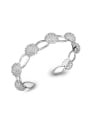 thumb Fashion Flowery Silver Plated Copper Bracelet 0