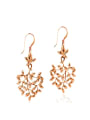 thumb Rose Gold  Plated Leaves-shape Fashion Drop Earrings 0