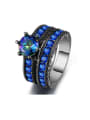 thumb Double Layer Black Gun Plated Ring 0