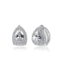 thumb Copper  With Platinum Plated Luxury Geometric Stud Earrings 0