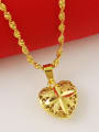 thumb Women Elegant Heart Shaped 24K Gold Plated Necklace 2