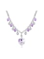 thumb Fashion Heart austrian Crystals Little Beads Alloy Necklace 0