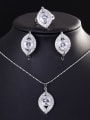 thumb Fashion Leave Shaped Jewelry Set 4