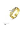 thumb 925 Sterling Silver With Gold Plated Simplistic Round Band Rings 2