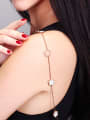 thumb Rose Gold Stainless Steel Vintage Sweater Long Necklace 2