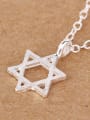 thumb Hollow Simple Six-pointed Star Necklace 1