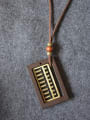 thumb Unisex Wooden Abacus Shaped Necklace 3