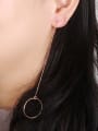 thumb Elegant Double Color Round Asymmetric Ear Lines 1