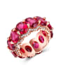 thumb Copper With Cubic Zirconia  Luxury Round Band Rings 1