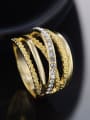thumb Luxury 18K Gold Plated Austria Crystal Ring 1