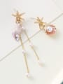 thumb Stainless Steel With Imitation Gold Plated Cute Charm Tassels Earrings 2