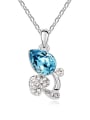 thumb Austria was using austrian Elements Crystal Necklace Pendant Chain clavicle rose love 3