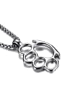 thumb Cute Footprint Shaped Stainless Steel Pendant 1