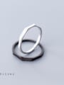 thumb Sterling silver matte minimalist free size ring 0