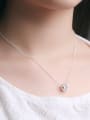 thumb Fashion Silver Flower Ring Necklace 1