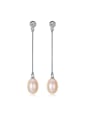 thumb Sterling Silver 8-9mm Freshwater Pearl Earrings 0