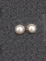 thumb S925 Sterling Silver Pearl China Wind Temperament Anti-allergy stud Earring 0
