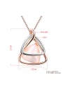 thumb Creative Double Triangle Shaped Opal Two Pieces Jewelry Set 1