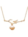 thumb Creative Bird Shaped Artificial Pearl Necklace 0