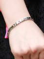 thumb Fashion Colorful Rhinestones Titanium Bracelet 1