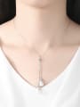 thumb Copper With White Gold Plated Fashion Water Drop Necklaces 1