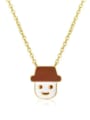 thumb Titanium With Gold Plated Cute Doll Ice Cream  Necklaces 0